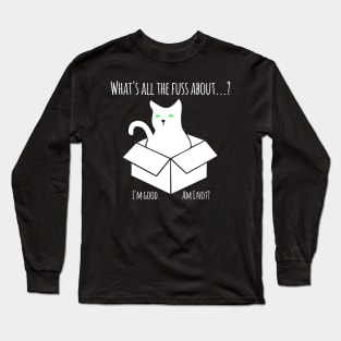 What came first, the cat or the box? Long Sleeve T-Shirt